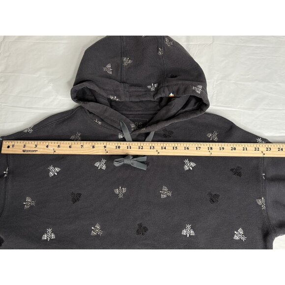 FIGS Grey Cotton Hoodie Embroidered Caduceus AOP Women’s M Medical Nurse Doctor - Picture 15 of 16